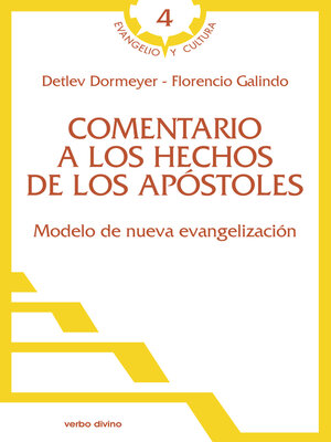 cover image of Comentario a los Hechos de los Apóstoles